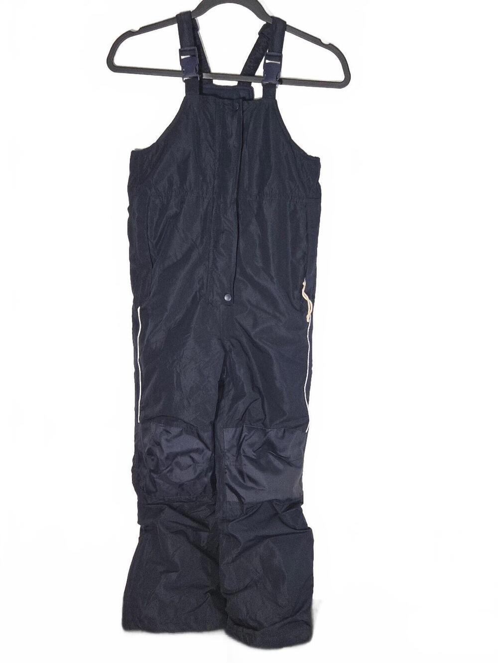 Lily & Dan Navy Blue Kids Ski Snow Bib Overalls Size M 7/8